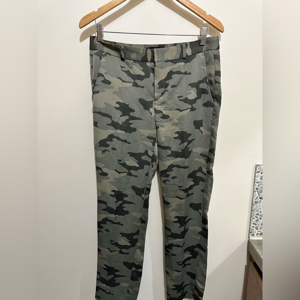 Banana Republic Satin Camouflage Dress Pants